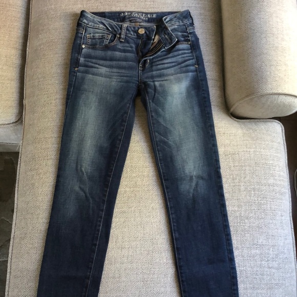 Faded dark denim AE jeans - Picture 2 of 4